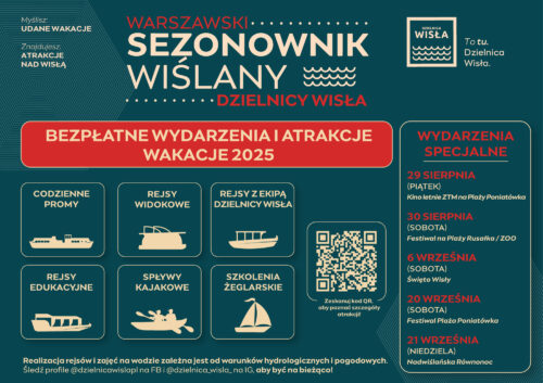 Sezonownik wiślany - podsumowanie bezpłatnych zajęć nad Wisłą w lipcu