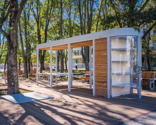 Kiosk na skwerze Gwary Warszawskiej