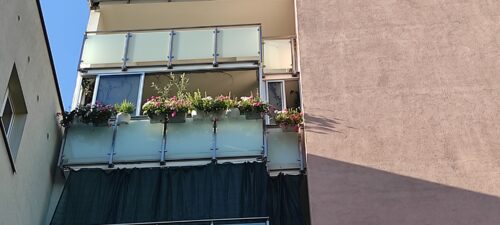 Balkon w kwiatach